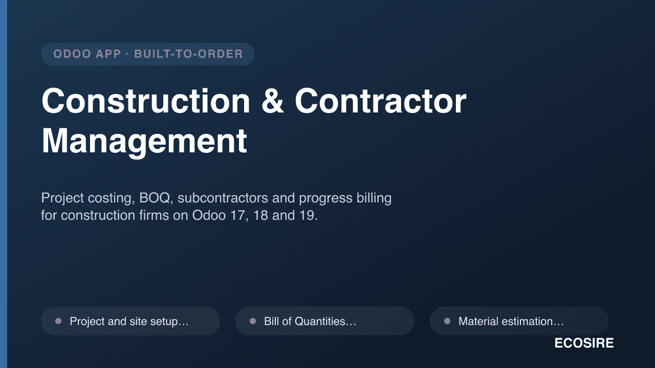 Construction & Contractor Management