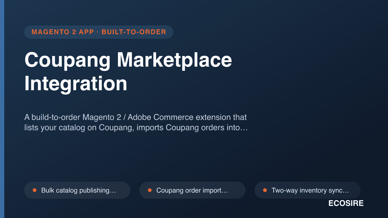 Coupang Marketplace Integration