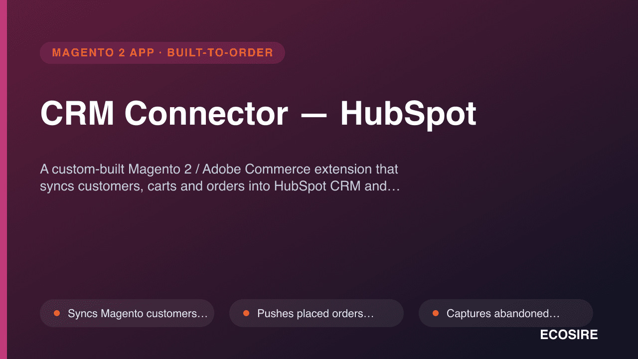 CRM Connector — HubSpot