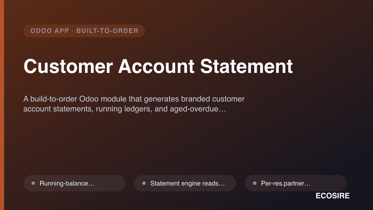 Customer Account Statement