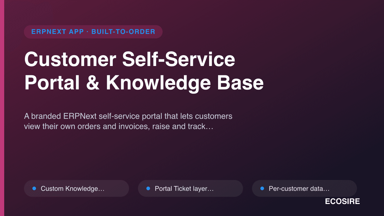 Customer Self-Service Portal & Knowledge Base