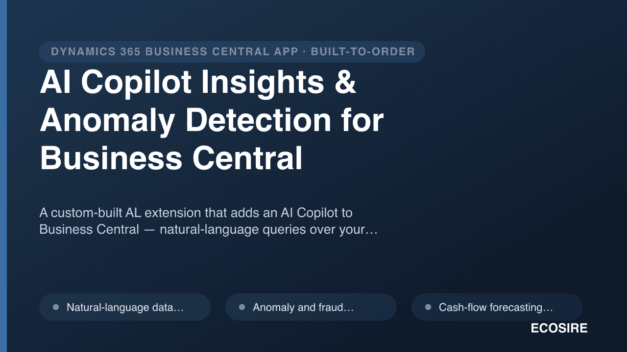 AI Copilot Insights & Anomaly Detection for Business Central