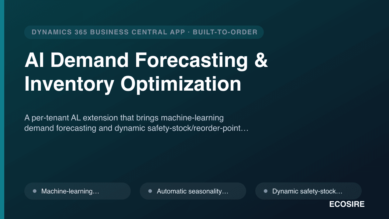 AI Demand Forecasting & Inventory Optimization