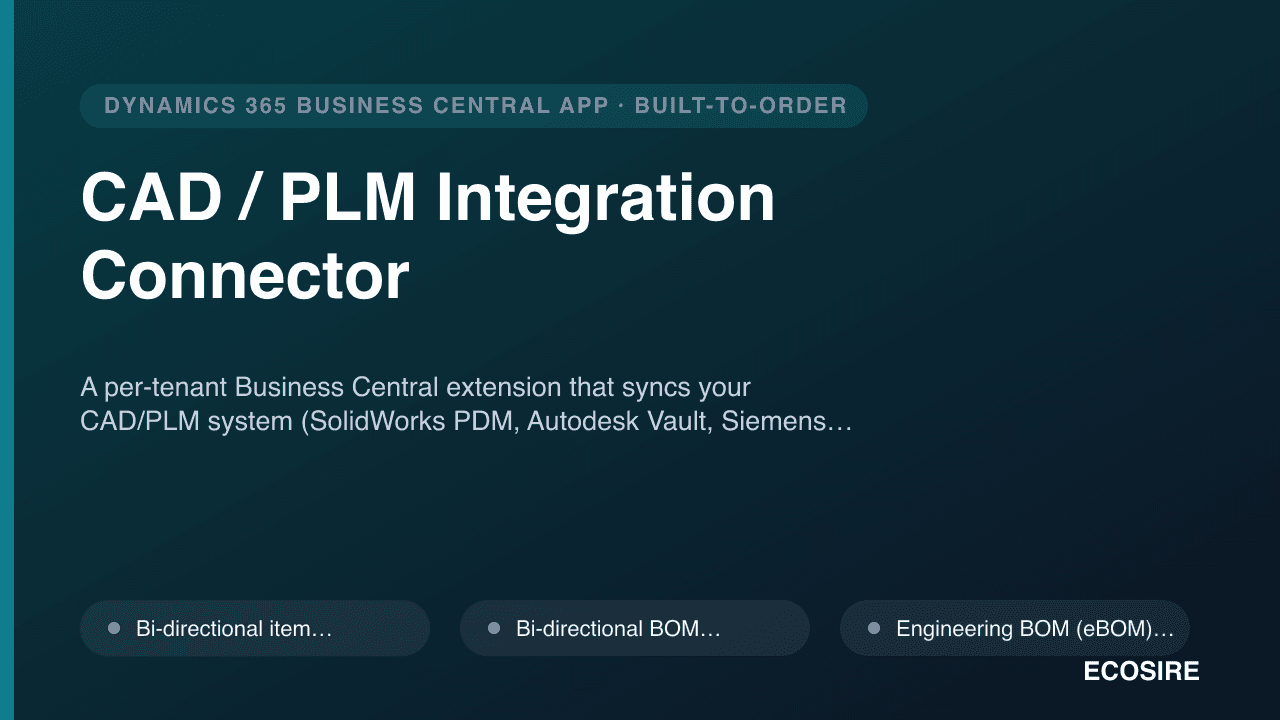 CAD / PLM Integration Connector