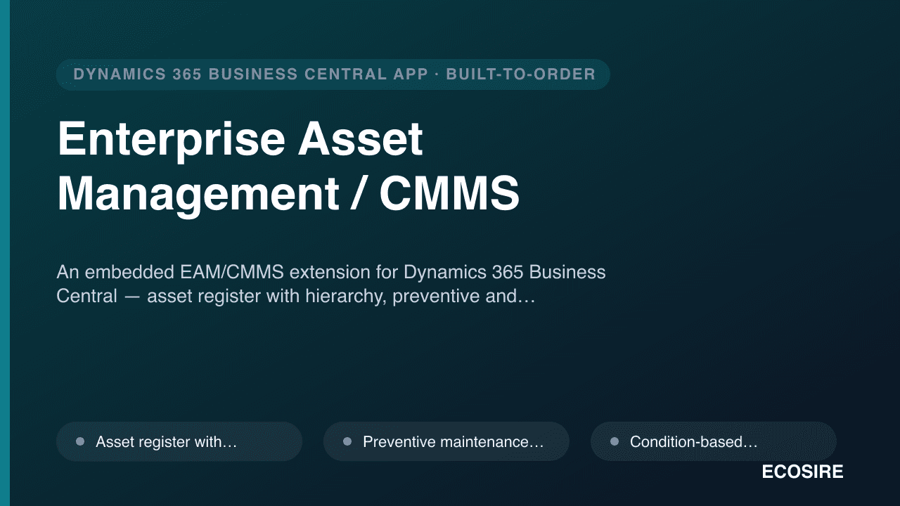 Enterprise Asset Management / CMMS