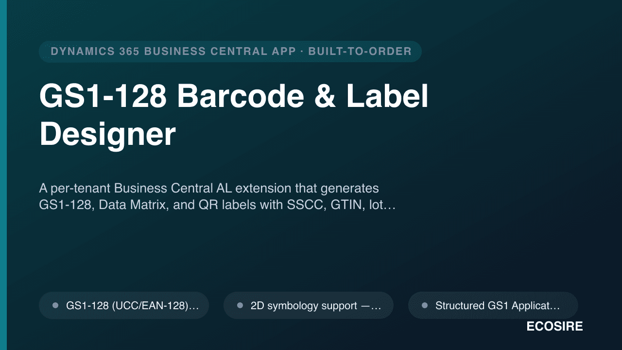 GS1-128 Barcode & Label Designer