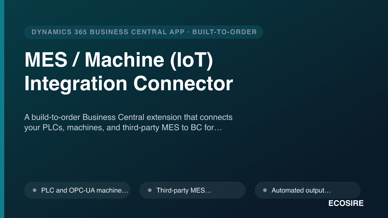 MES / Machine (IoT) Integration Connector