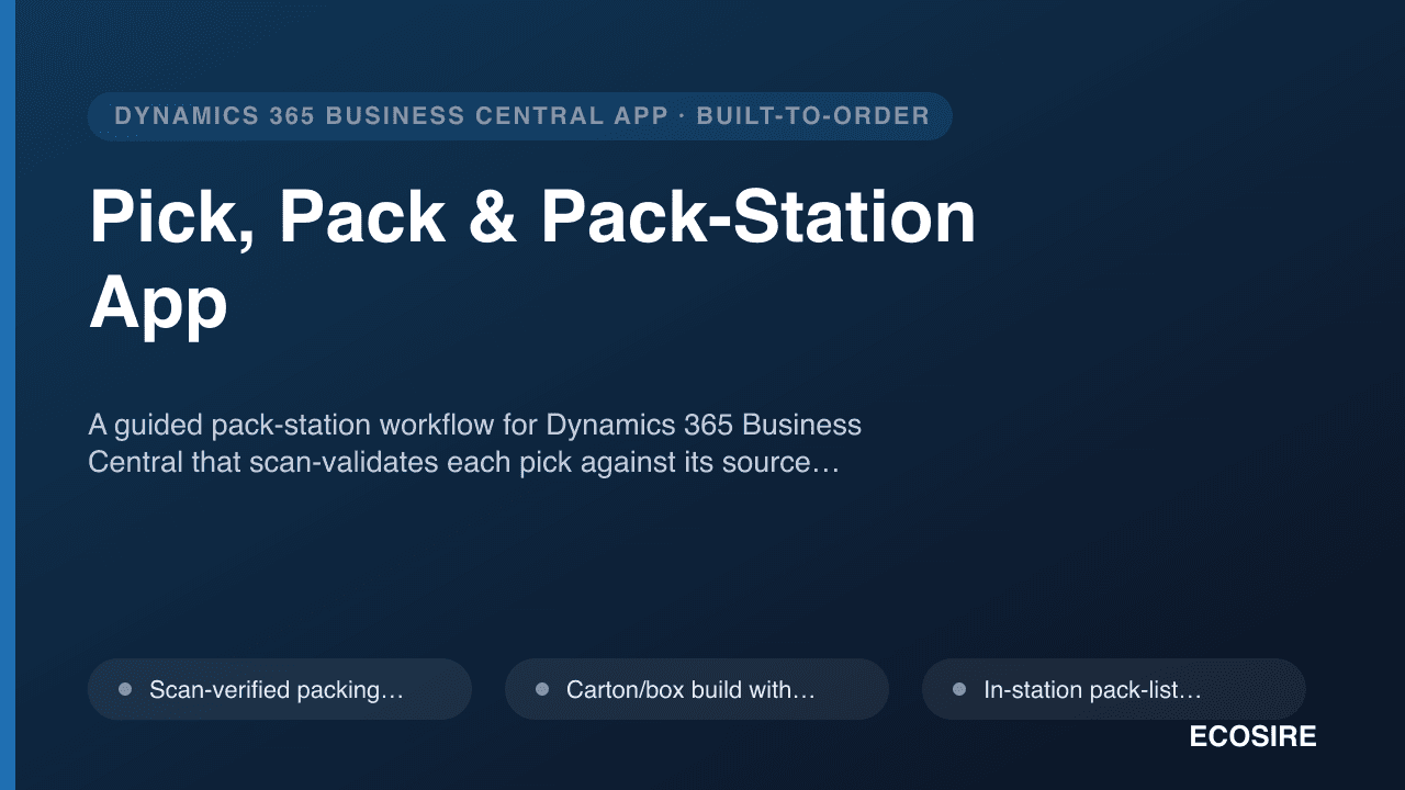 Pick, Pack & Pack-Station App