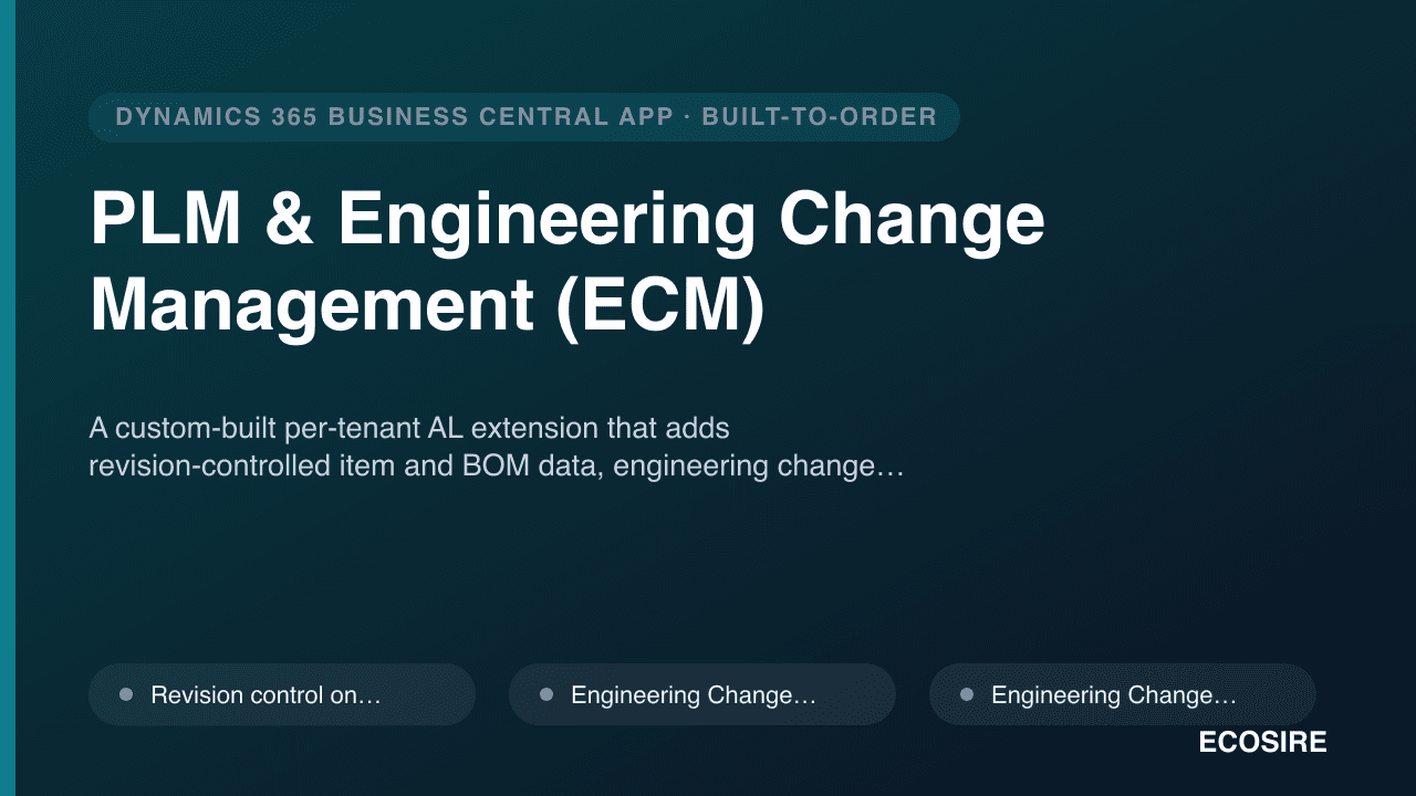 PLM & Engineering Change Management (ECM)