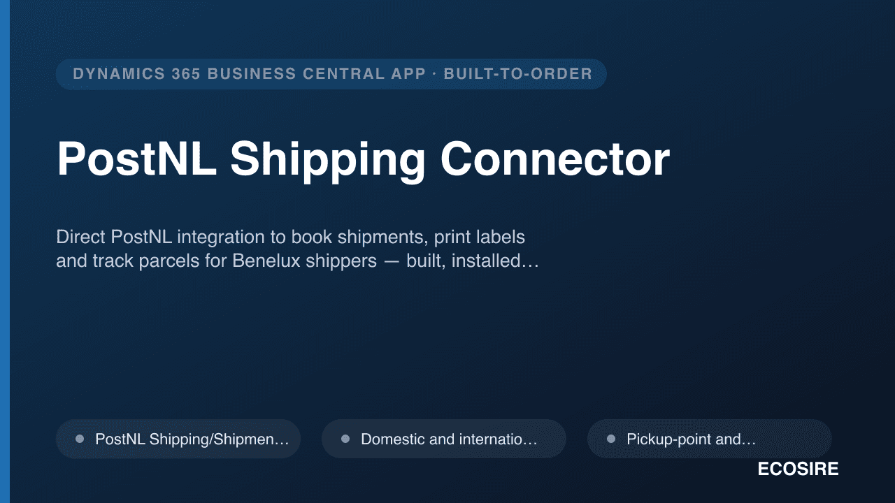 PostNL Shipping Connector