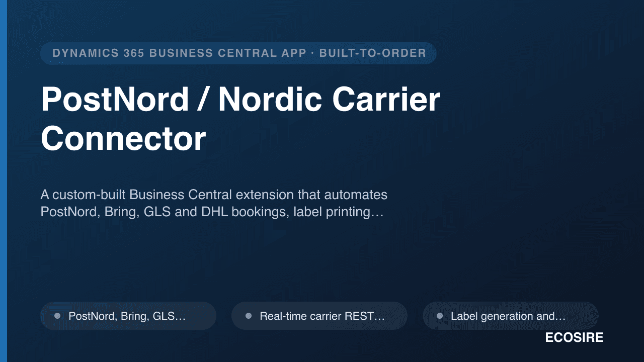 PostNord / Nordic Carrier Connector