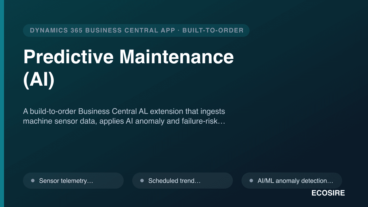 Predictive Maintenance (AI)
