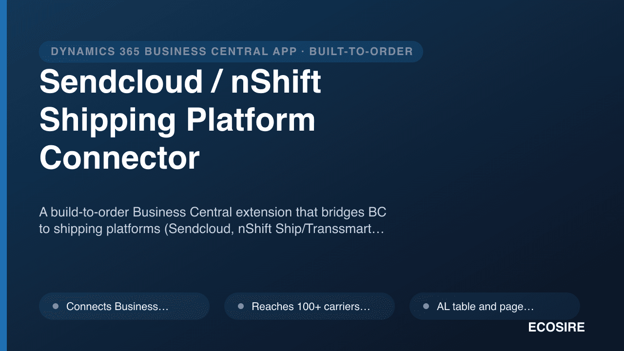 Sendcloud / nShift Shipping Platform Connector