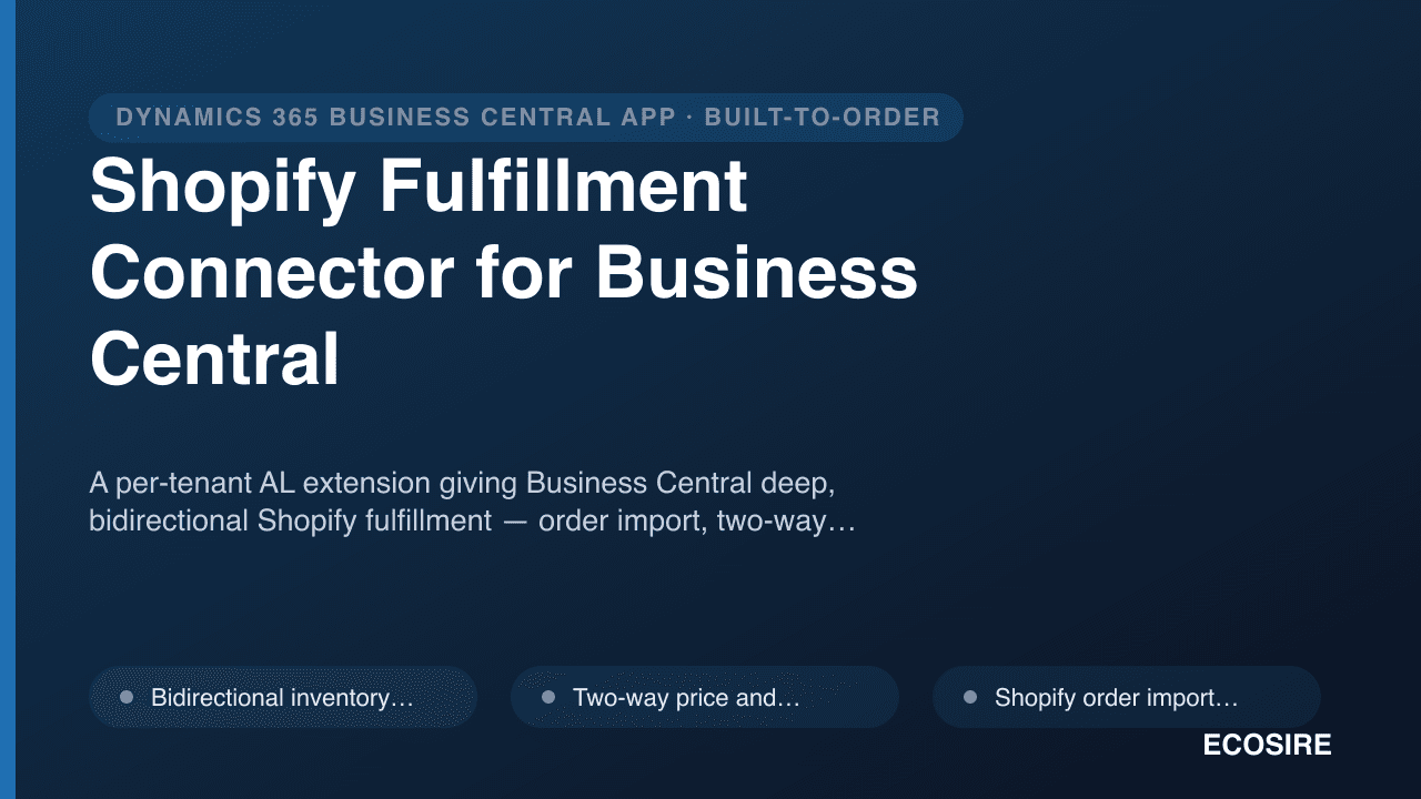 Shopify Fulfillment Connector for Business Central