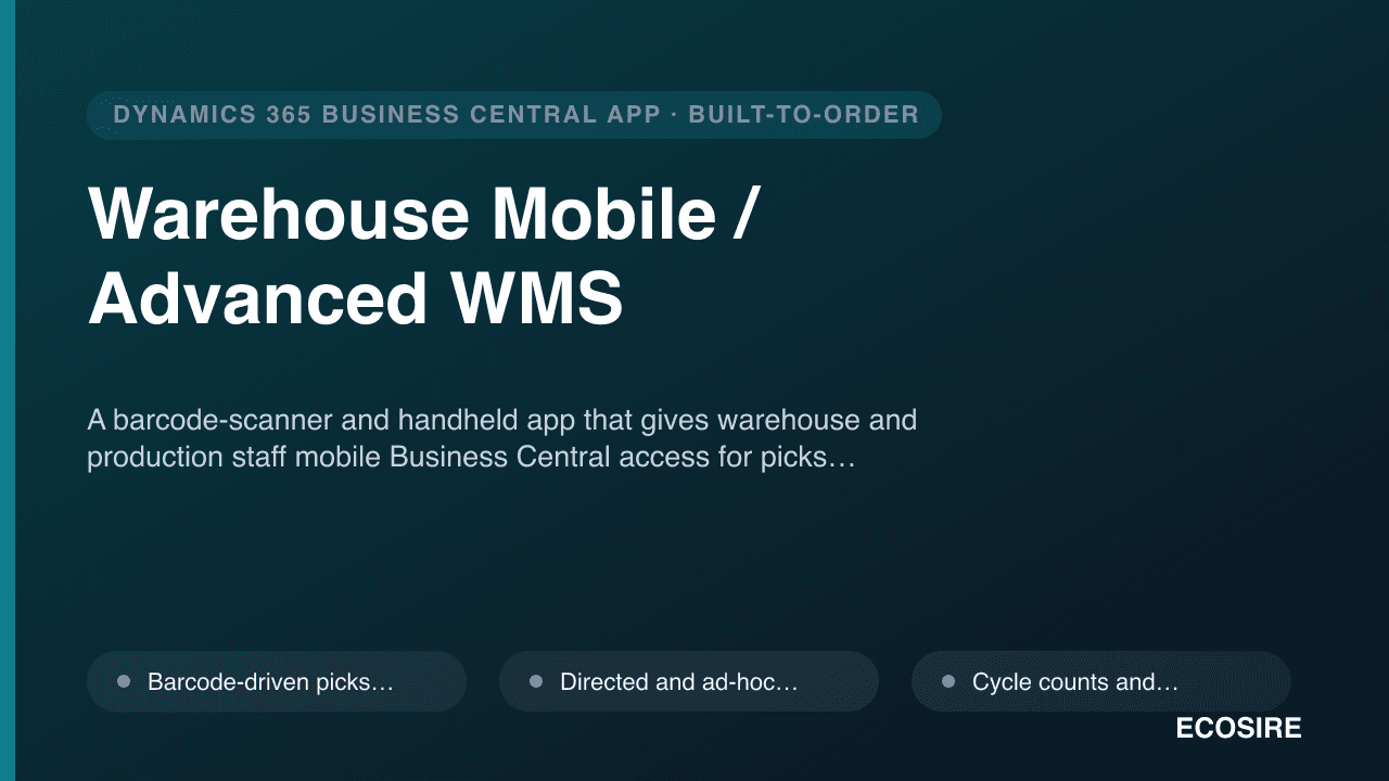 Warehouse Mobile / Advanced WMS