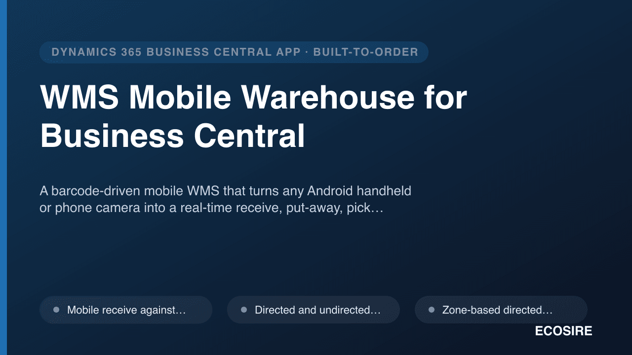 WMS Mobile Warehouse for Business Central