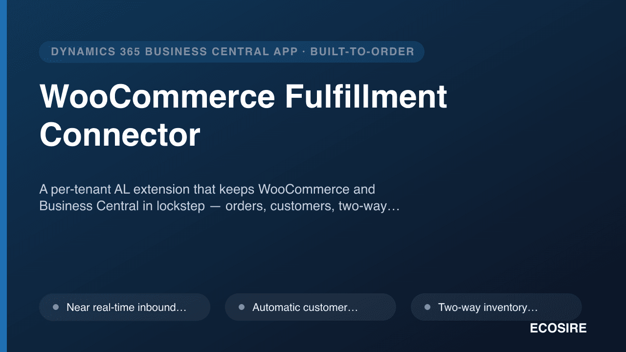 WooCommerce Fulfillment Connector