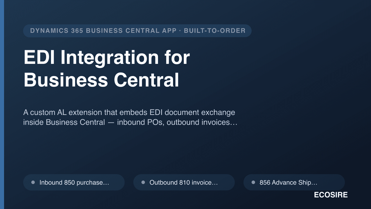 EDI Integration for Business Central
