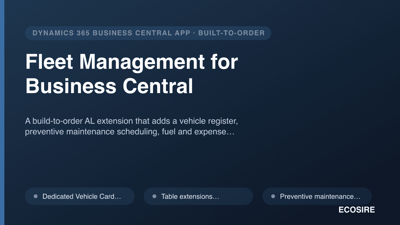 Fleet Management for Business Central