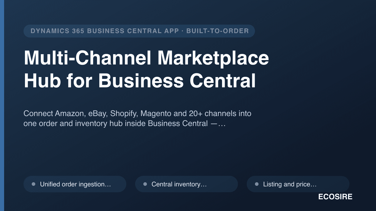 Multi-Channel Marketplace Hub for Business Central