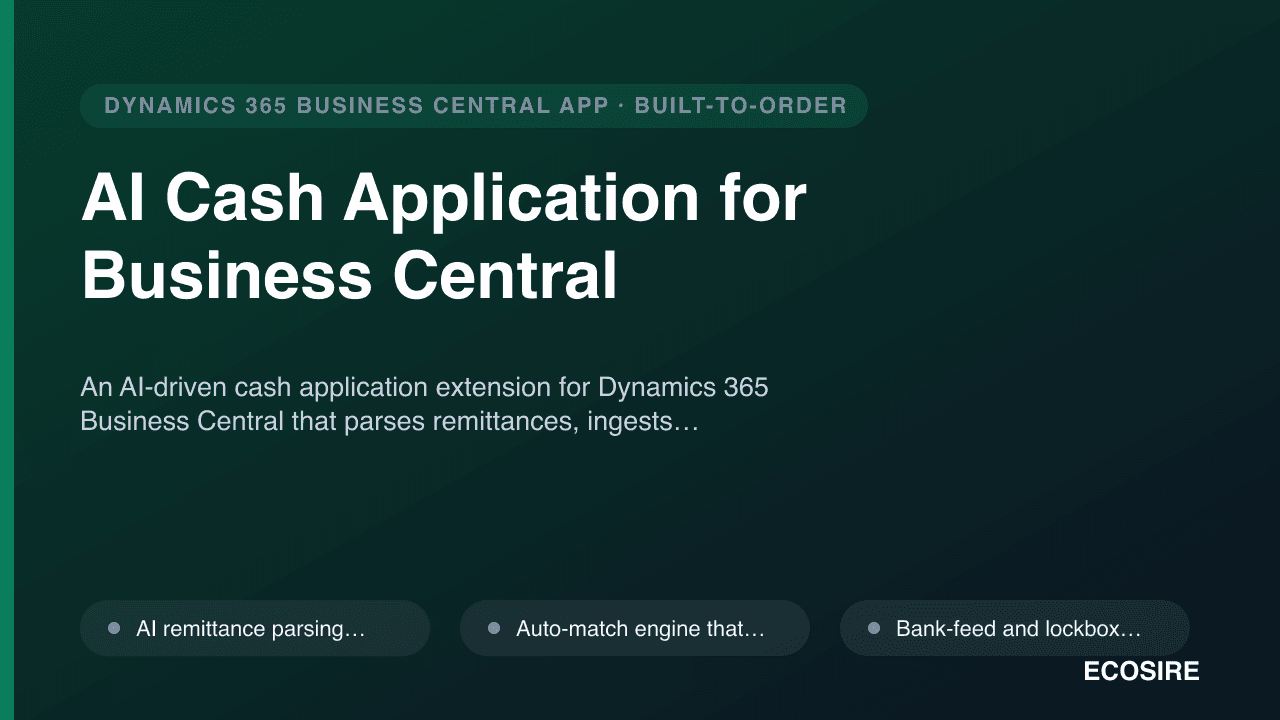 AI Cash Application for Business Central