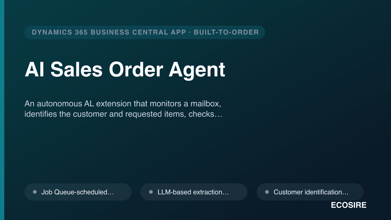 AI Sales Order Agent