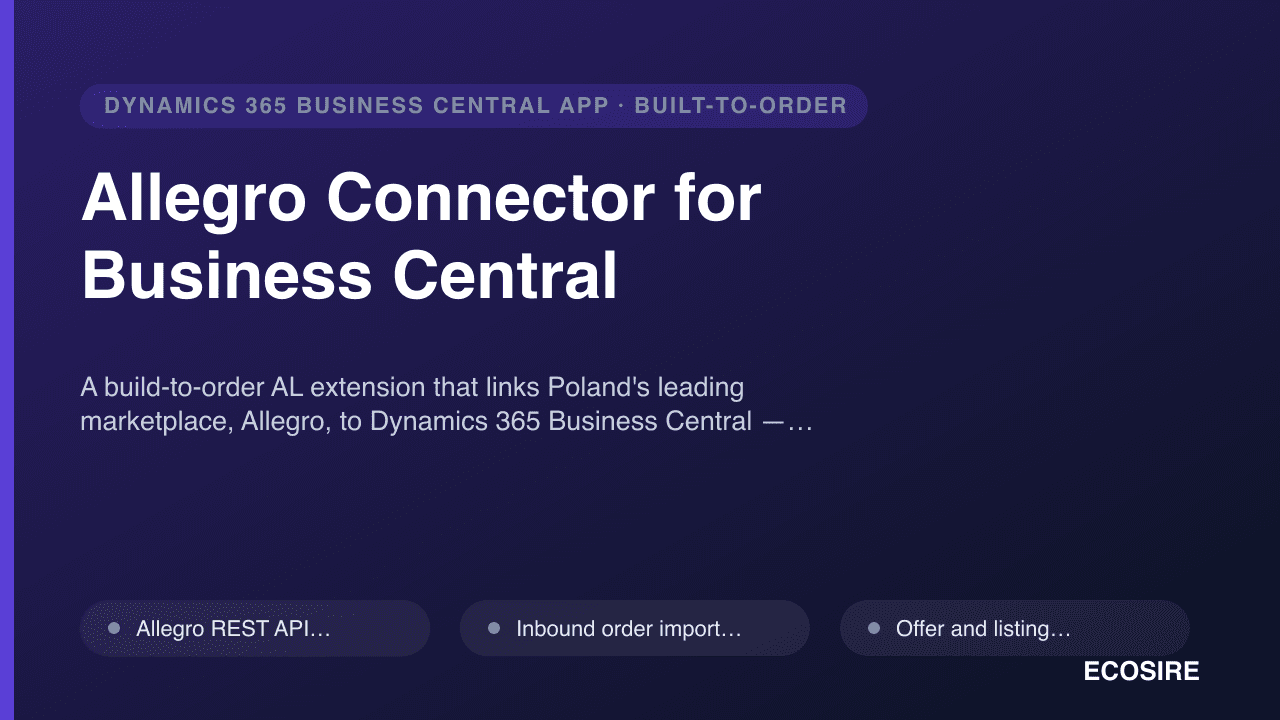 Allegro Connector for Business Central