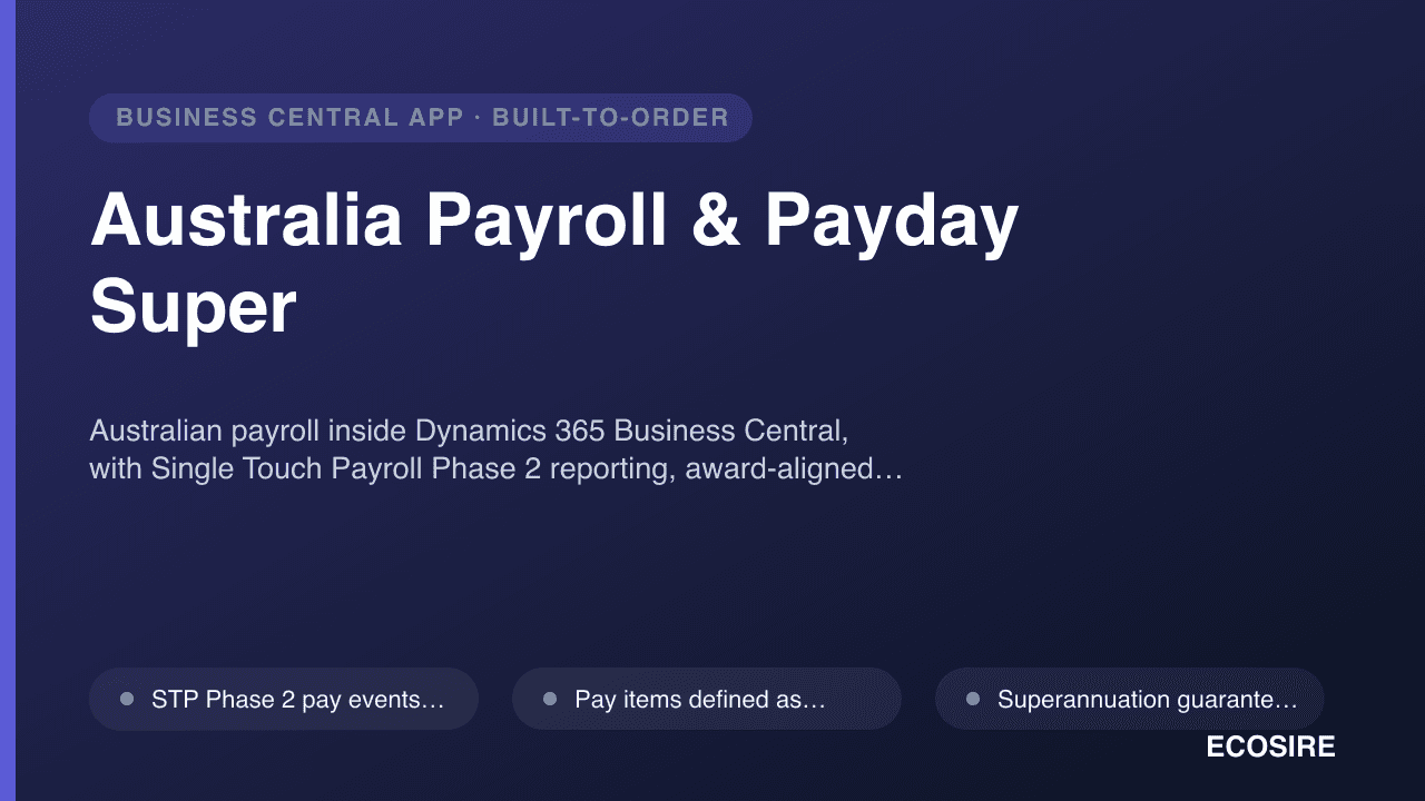 Australia Payroll & Payday Super