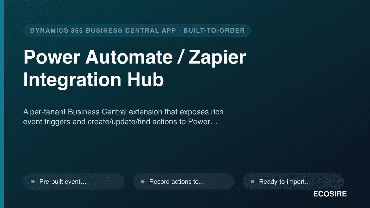 Power Automate / Zapier Integration Hub