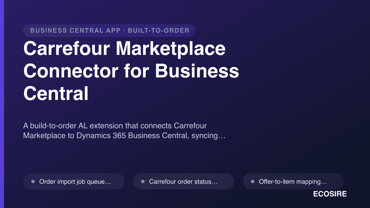 Carrefour Marketplace Connector for Business Central