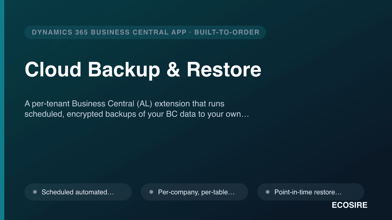 Cloud Backup & Restore