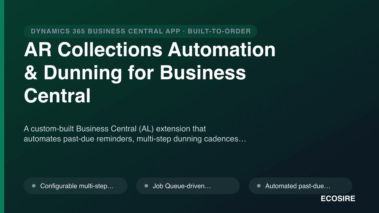 AR Collections Automation & Dunning for Business Central