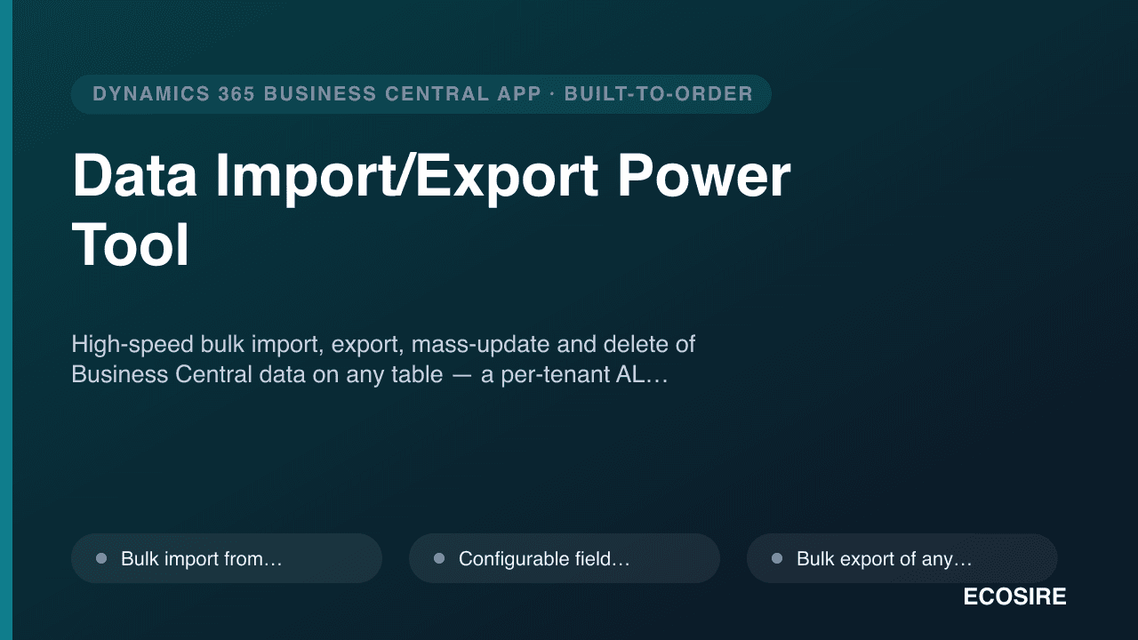 Data Import/Export Power Tool