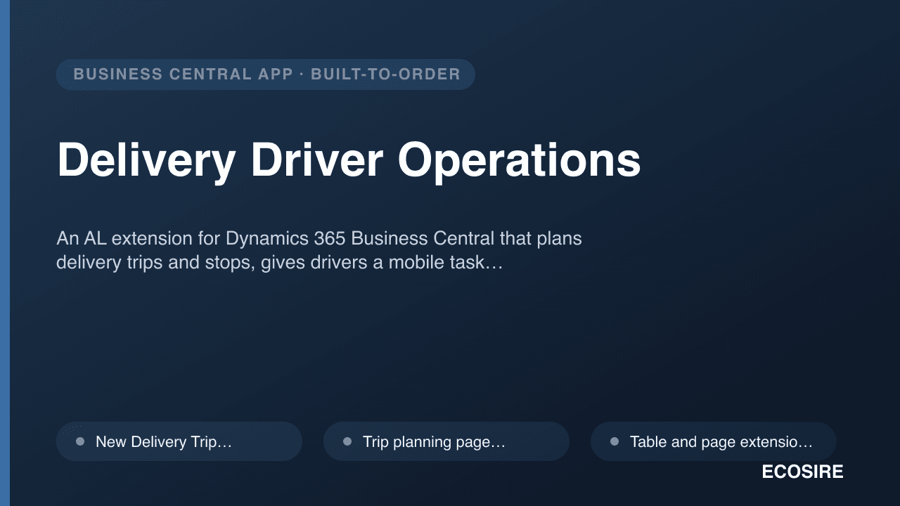 Delivery Driver Operations