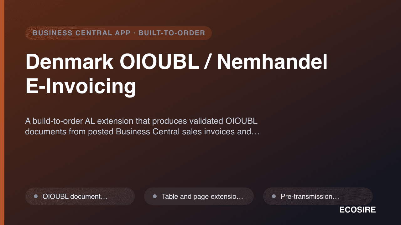 Denmark OIOUBL / Nemhandel E-Invoicing