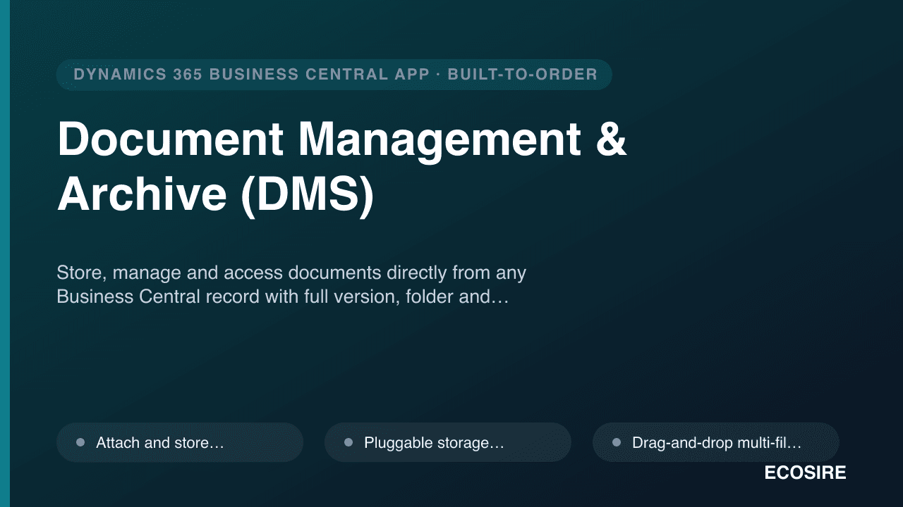 Document Management & Archive (DMS)