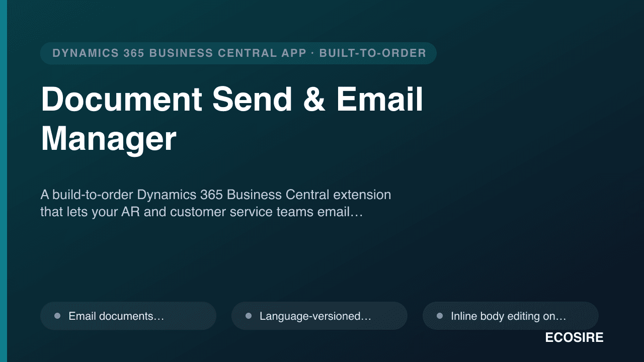 Document Send & Email Manager