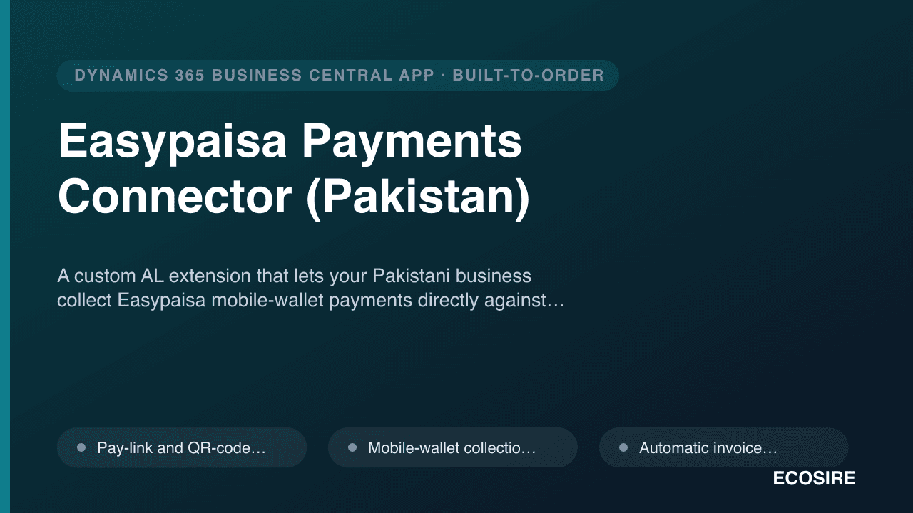 Easypaisa Payments Connector (Pakistan)