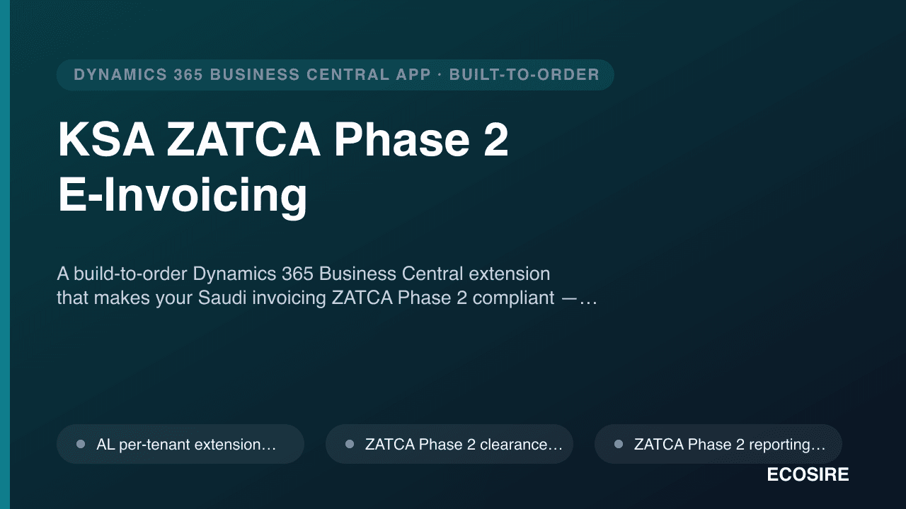 KSA ZATCA Phase 2 E-Invoicing