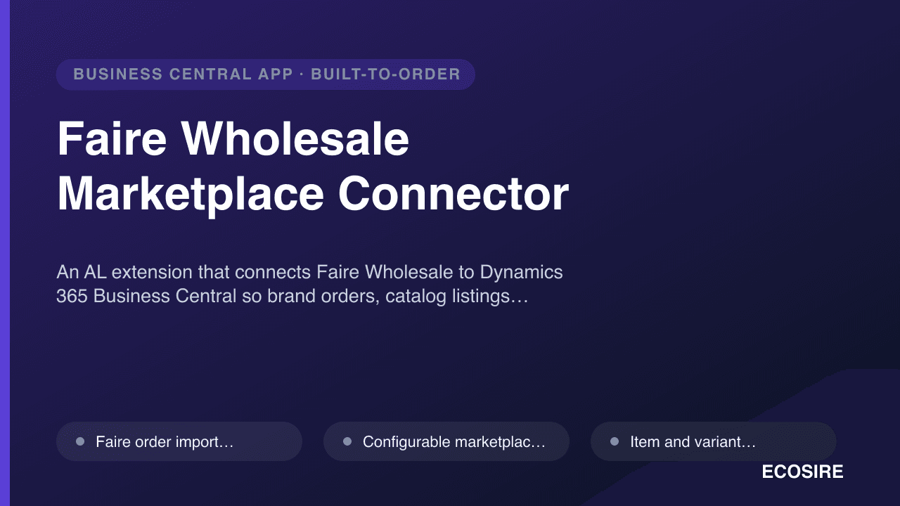 Faire Wholesale Marketplace Connector