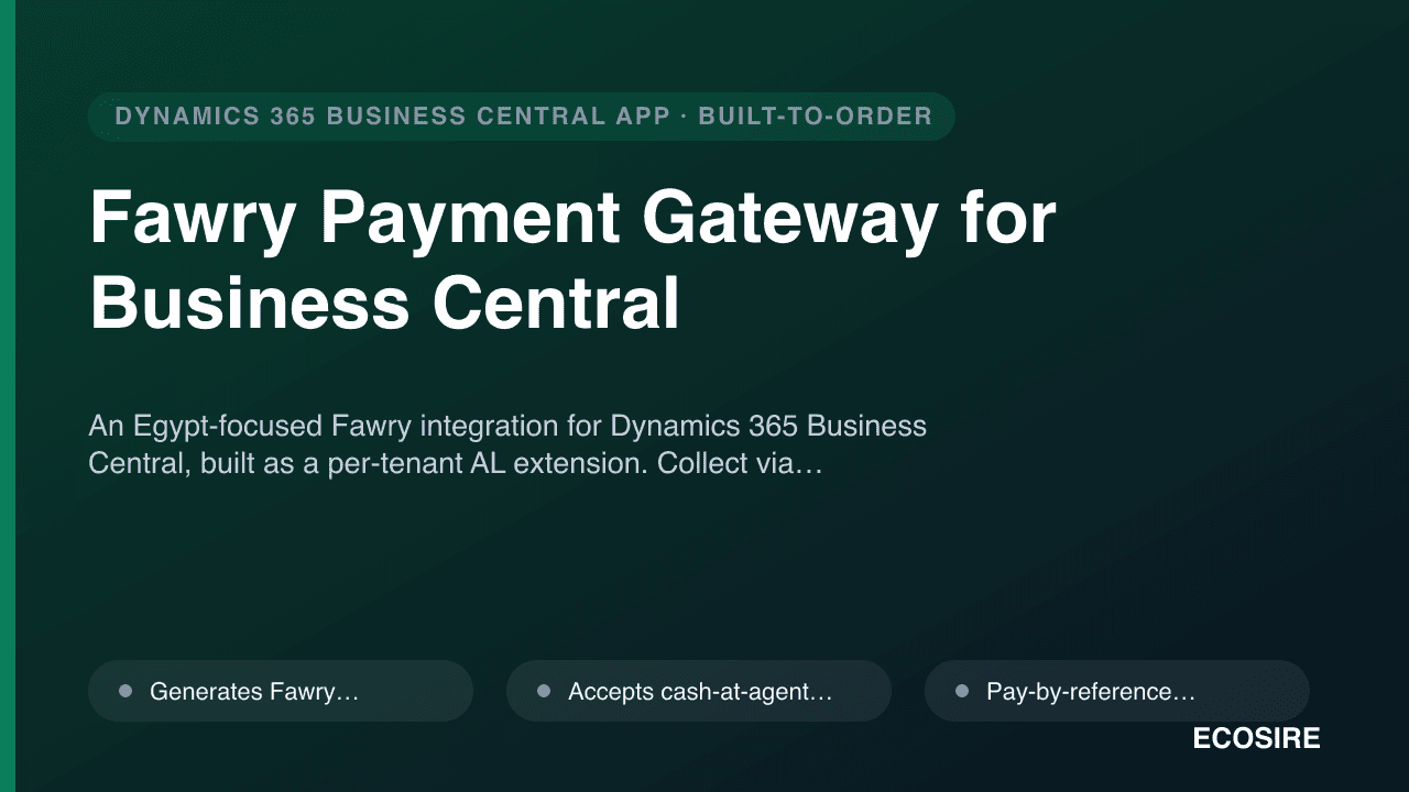 Fawry Payment Gateway for Business Central