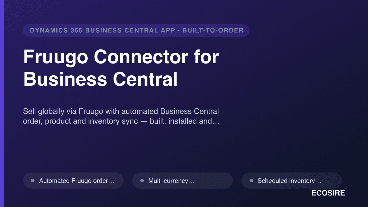 Fruugo Connector for Business Central
