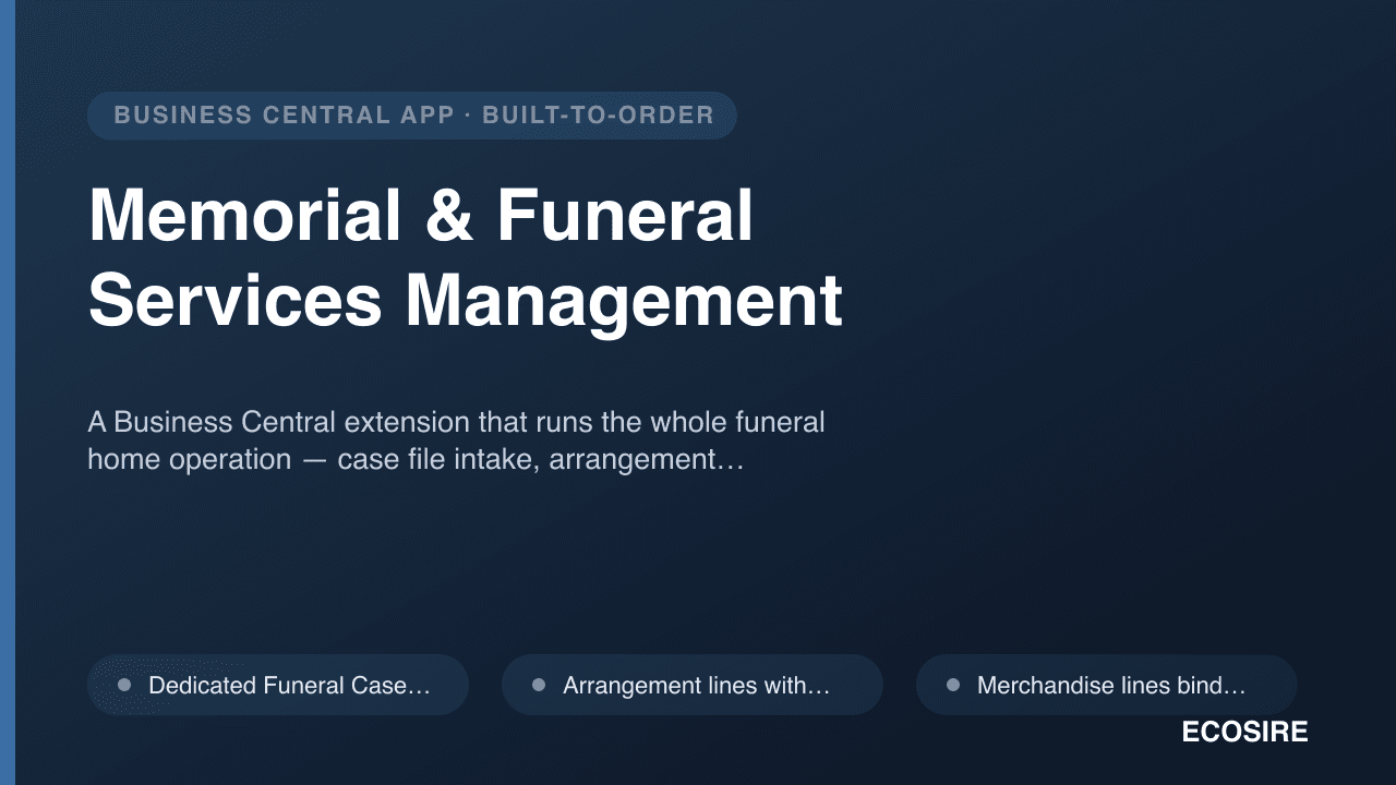 Memorial & Funeral Services Management