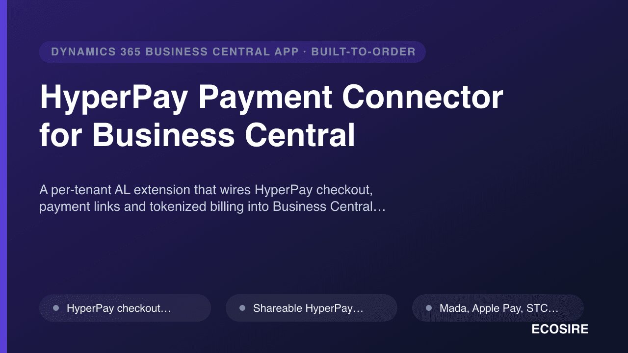 HyperPay Payment Connector for Business Central