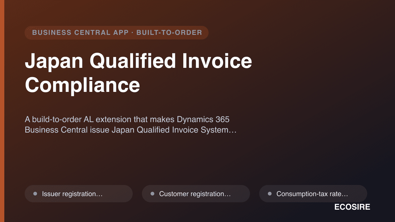 Japan Qualified Invoice Compliance