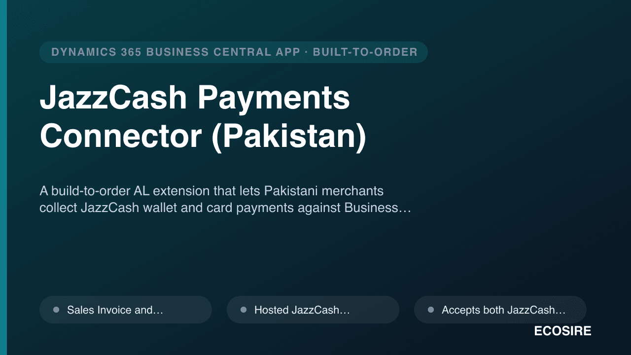 JazzCash Payments Connector (Pakistan)