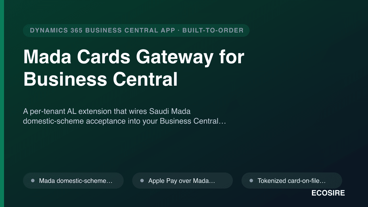 Mada Cards Gateway for Business Central