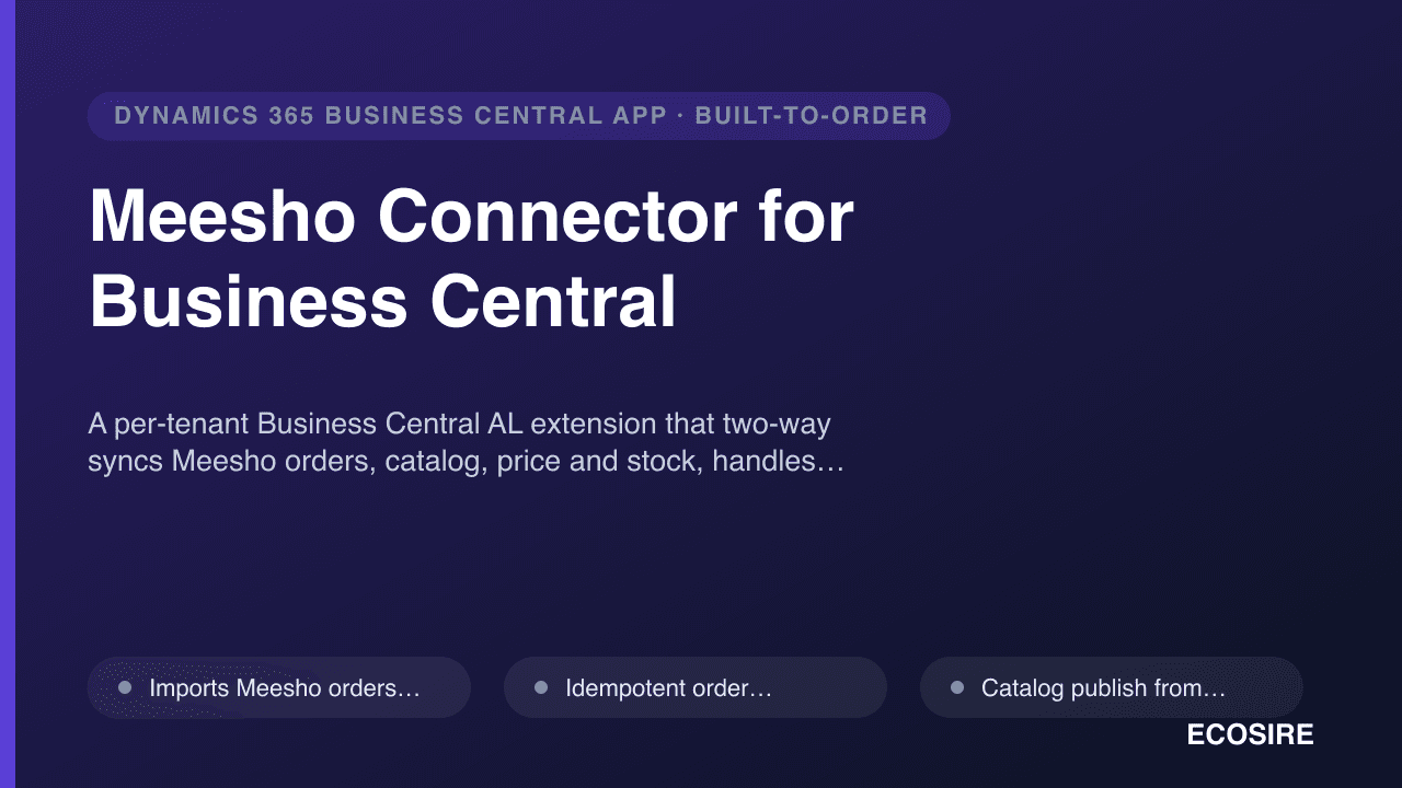 Meesho Connector for Business Central