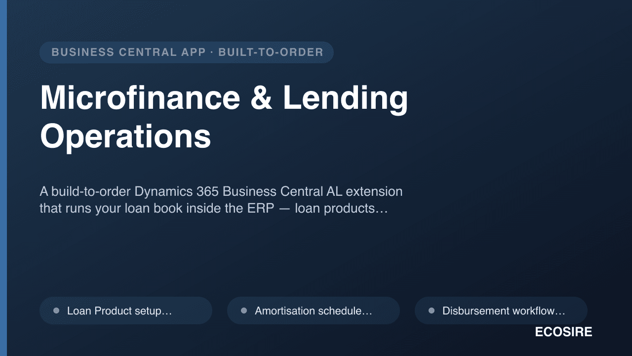 Microfinance & Lending Operations