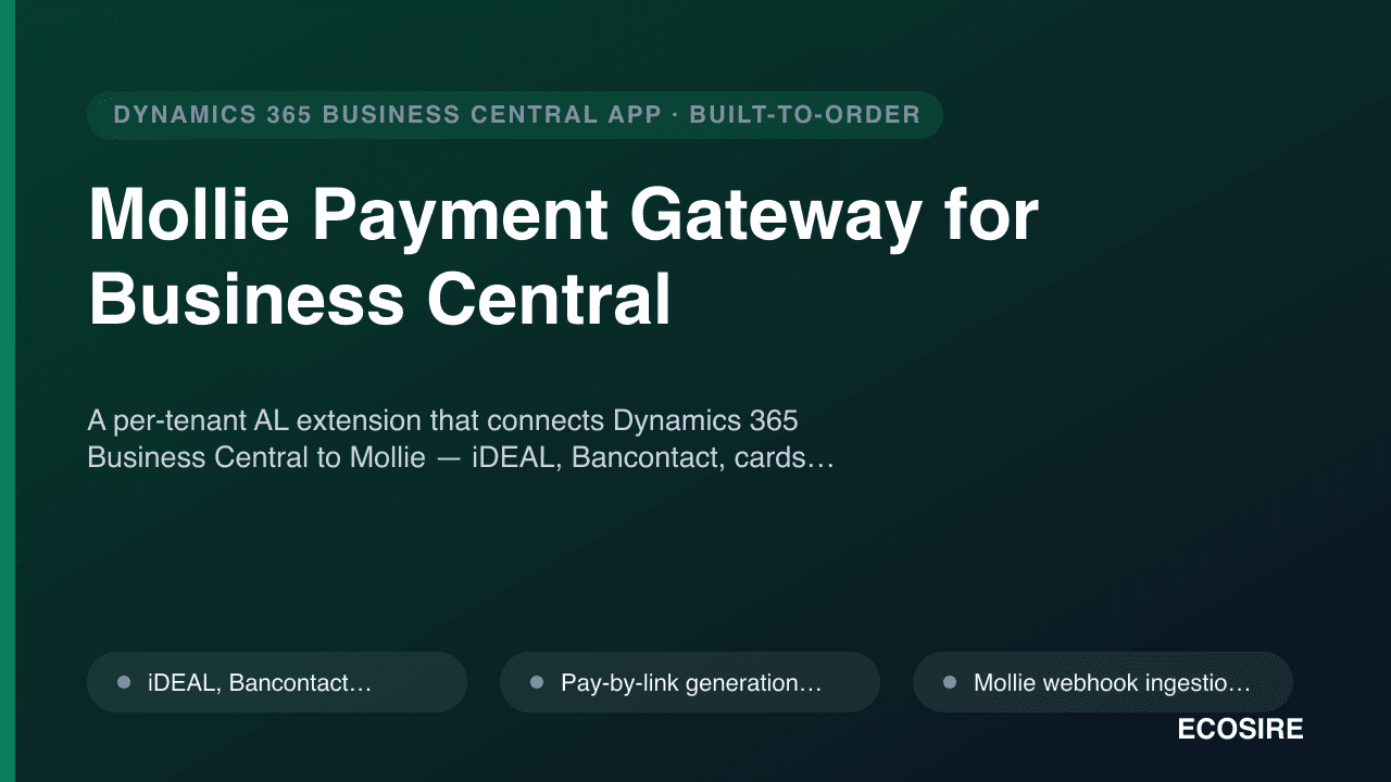 Mollie Payment Gateway for Business Central